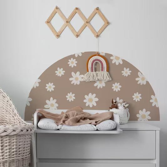 Daisy Bloom Arch Wall Sticker