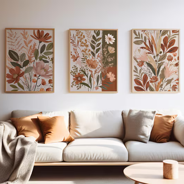Botanical Trio Wall Painting