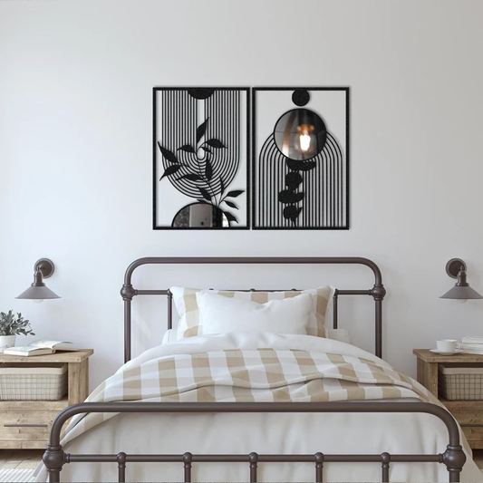 PureBlack Modern Wood Wall Decor