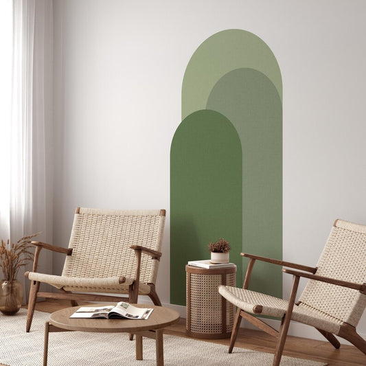 Colorblock Arches Wall Sticker