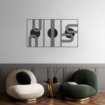 The Retro Geometry Wood Wall Decor