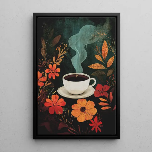 Cozy Cup of Autumn Wall Painting
