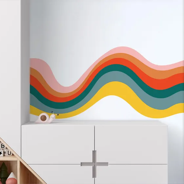 Retro Waves Wall Sticker