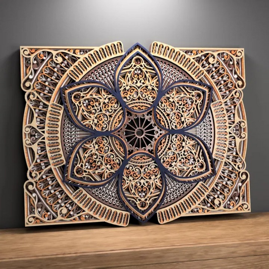 Galaxy Bloom Wood Wall Decor