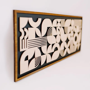WoodWave Geometry Wood Wall Decor