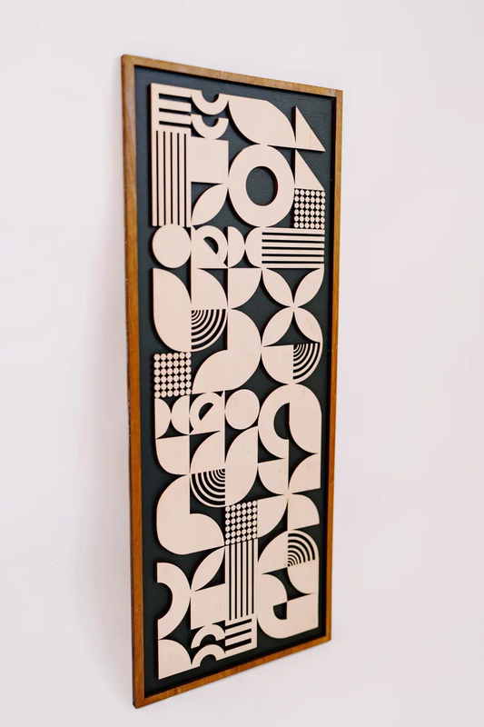 WoodWave Geometry Wood Wall Decor