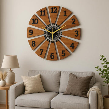 Woodland Whirl Timepiece Wall Clock