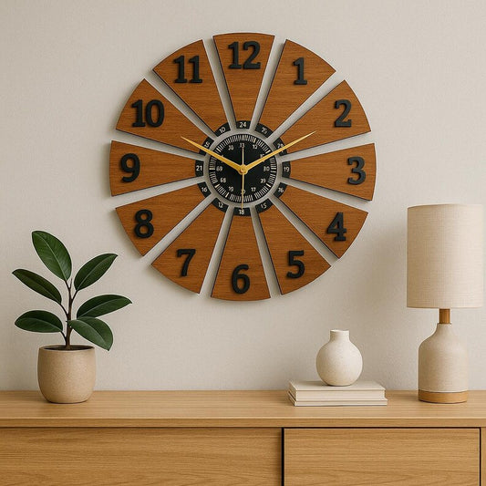 Woodland Whirl Timepiece Wall Clock