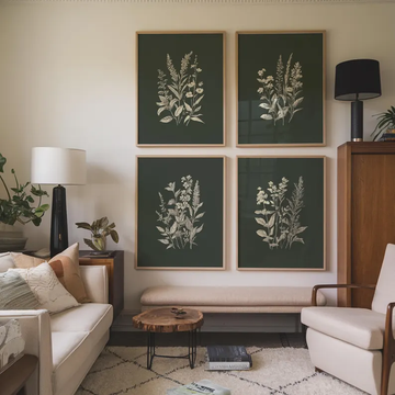 Floral Elegance Set of 4 Wall Painting