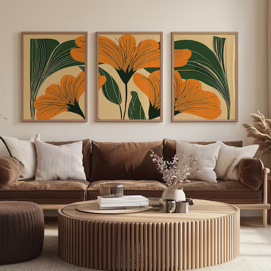 Boho Bliss Set of 3 Wall Painting