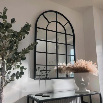 Rustic Arch Mirror Wood Wall Decor