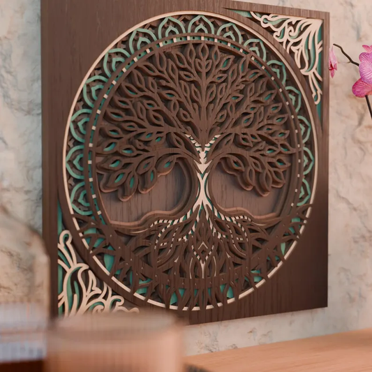 Timber Tree of Life Wood Wall Decor