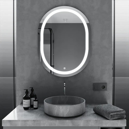 Oval LED Wall Mirror Wall Decor