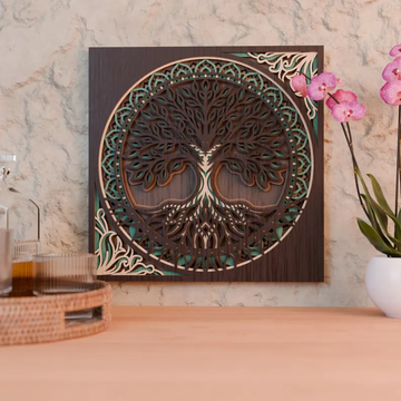 Timber Tree of Life Wood Wall Decor