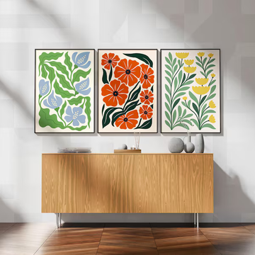 Bohemian Set Of 3 Wall Painting