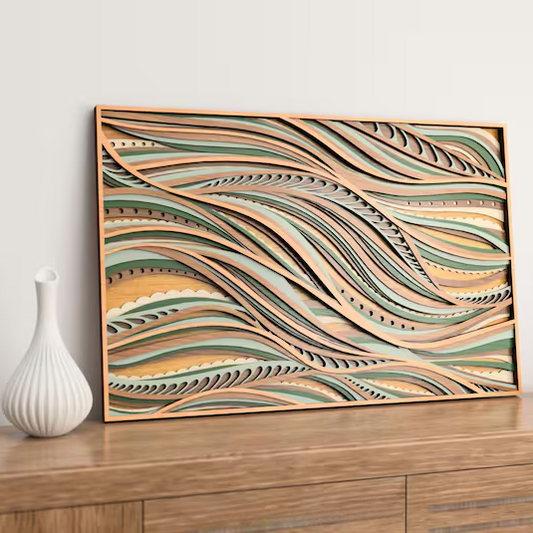 Flow of Nature Wood Wall Decor
