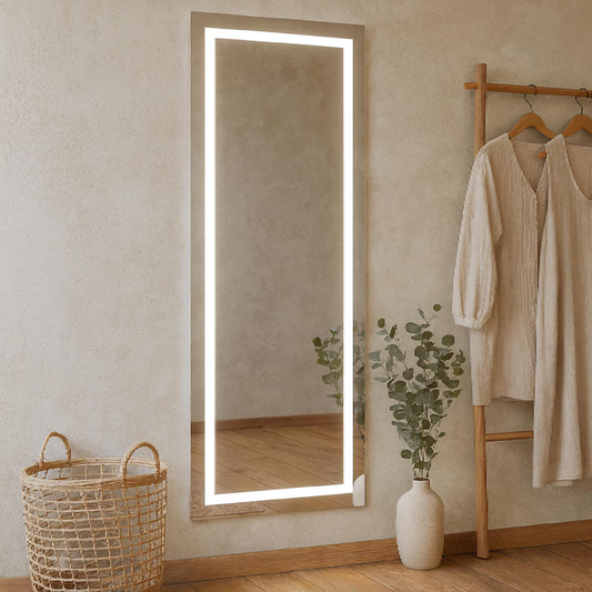 Contemporary Backlit Mirror Wall Decor