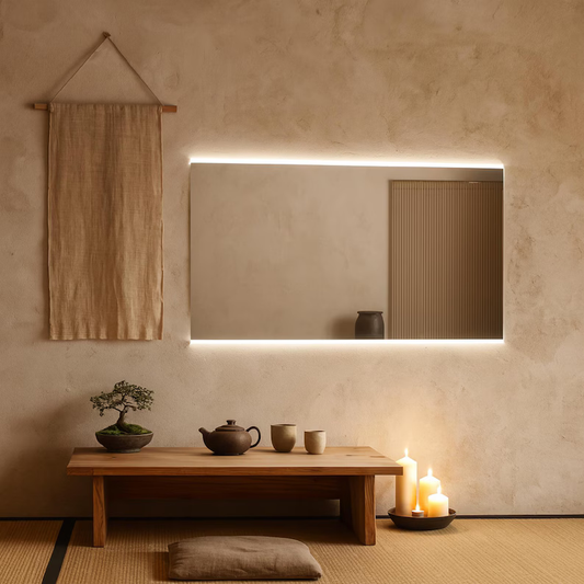 Stylish Rectangular LED Mirror Wall Decor