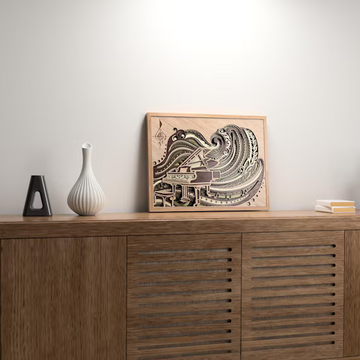 Grand Piano Layers Wood Wall Decor