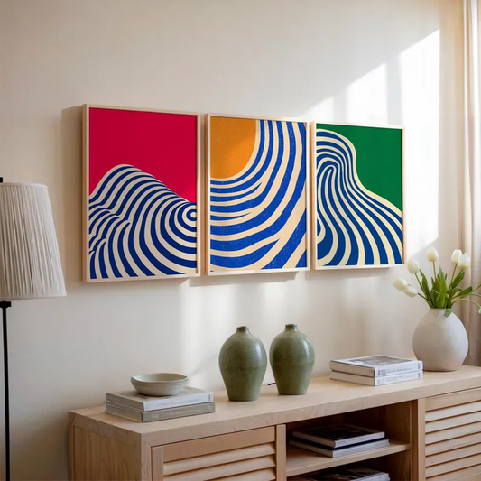 Minimal Mood Canvas Trio Wall Painting