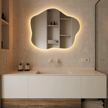 Cloud Shape Mirror Wall Decor