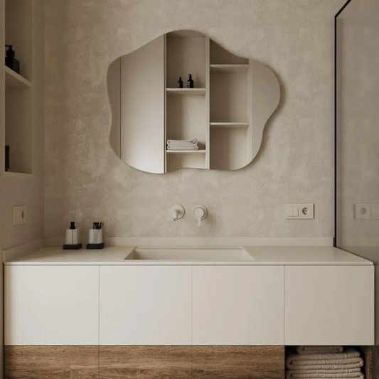 Cloud Shape Mirror Wall Decor