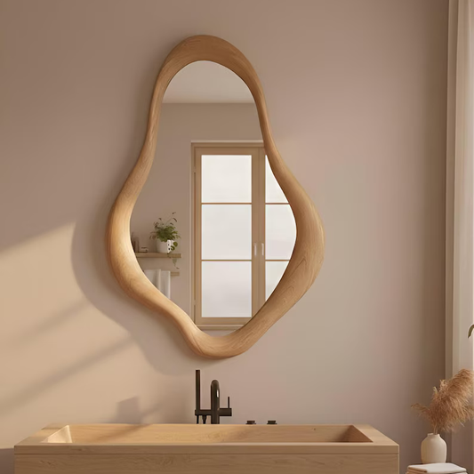 Wild Grain Walnut Mirror Wall Mirror