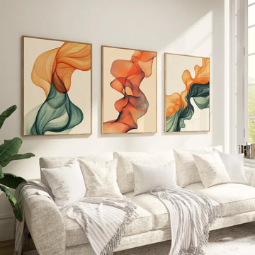 Form & Flow Set Of 3 Wall Painting