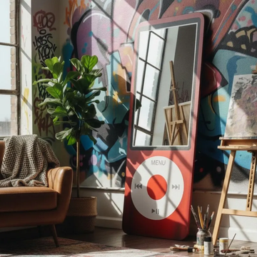 Giant Music Player Style Selfie Mirror Wall Mirror