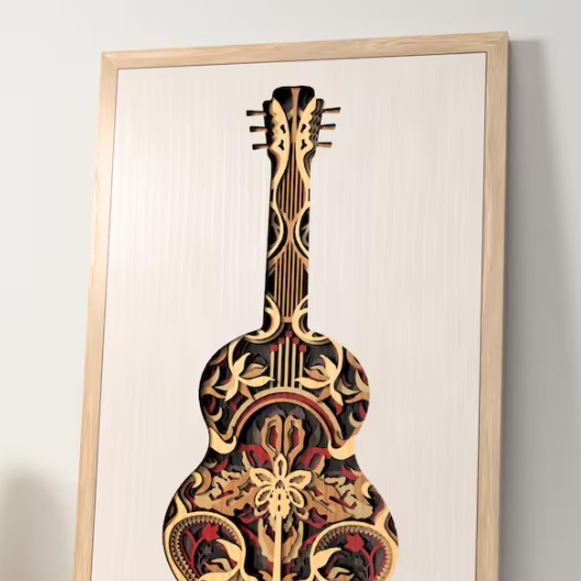 Harmony Strings Wood Wall Decor