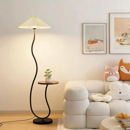 Aurora Nordic Wood Floor Lamp