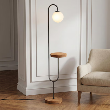 Radiance Globe Shelf Floor Lamp