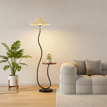 Aurora Nordic Wood Floor Lamp