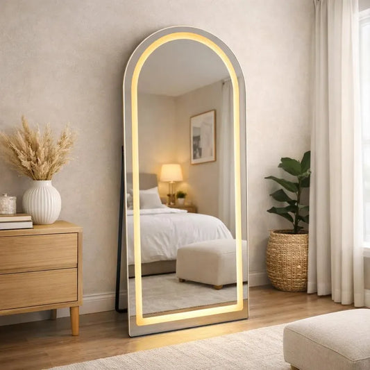 Arched Full Length LED Mirror Wall Decor