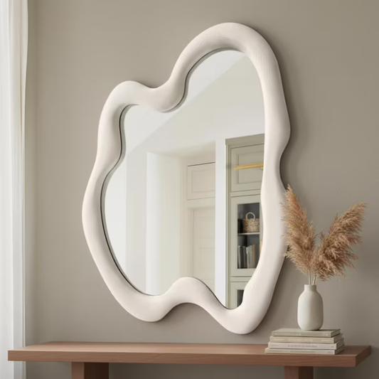 Contemporary Asymmetrical Mirror Wall Decor