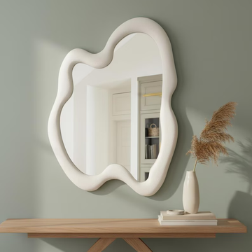 Contemporary Asymmetrical Mirror Wall Decor
