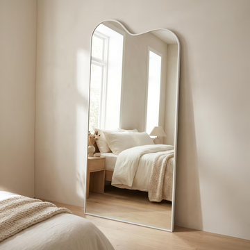 Soft Wave Arch Mirror Wall Decor