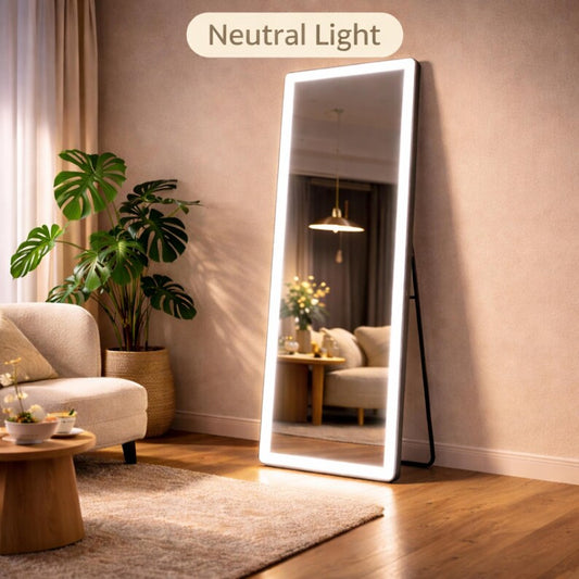 Modern Rectangular LED Mirror Wall Decor