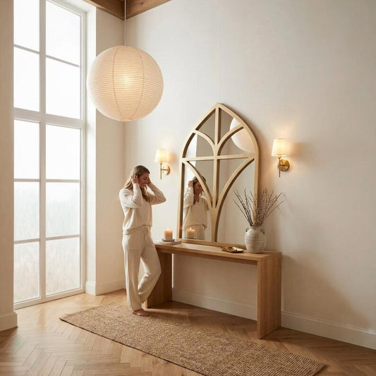 Classic Window Arch Mirror Wall Decor