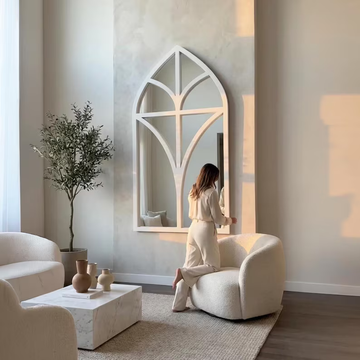 Classic Window Arch Mirror Wall Decor