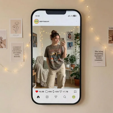 Insta Style Selfie Mirror Wall Decor