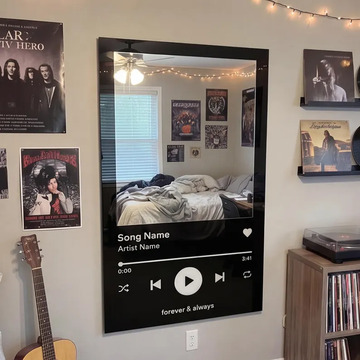 Custom Playlist Selfie Mirror Wall Decor