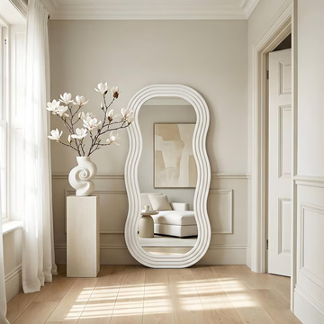 Asymmetrical Abstract Lines Mirror Wall Decor