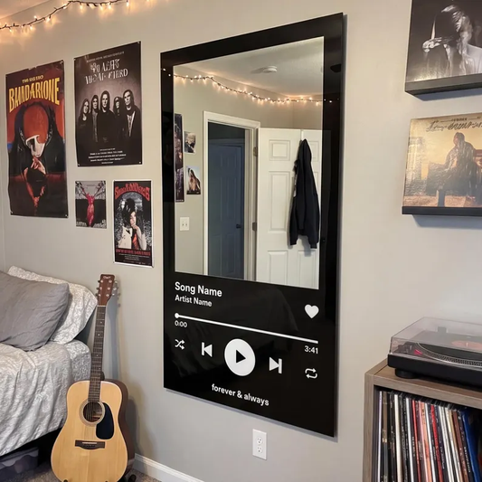 Custom Playlist Selfie Mirror Wall Decor