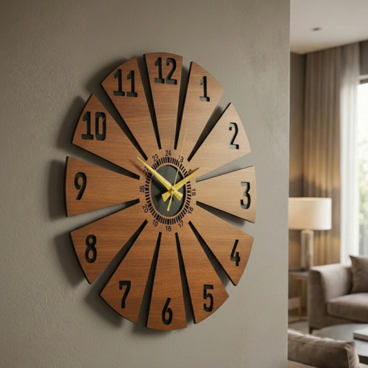 Woodland Whirl Timepiece Wall Clock