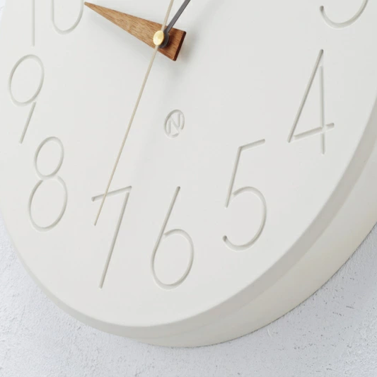 WhisperWhite Wall Clock